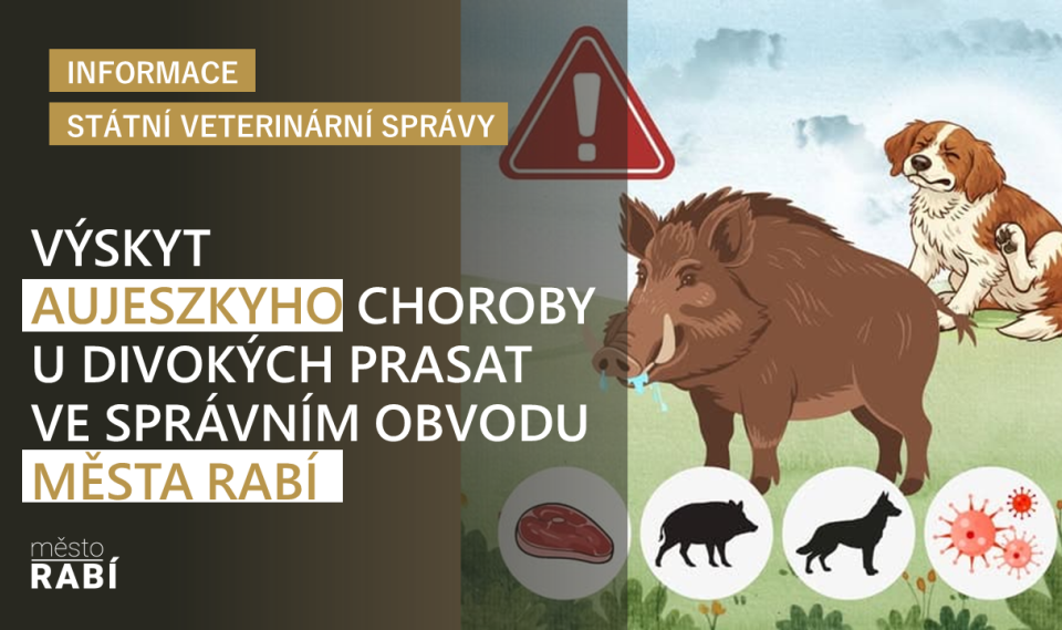 Aktualita Výskyt Aujeszkyho choroby v okolí Rabí