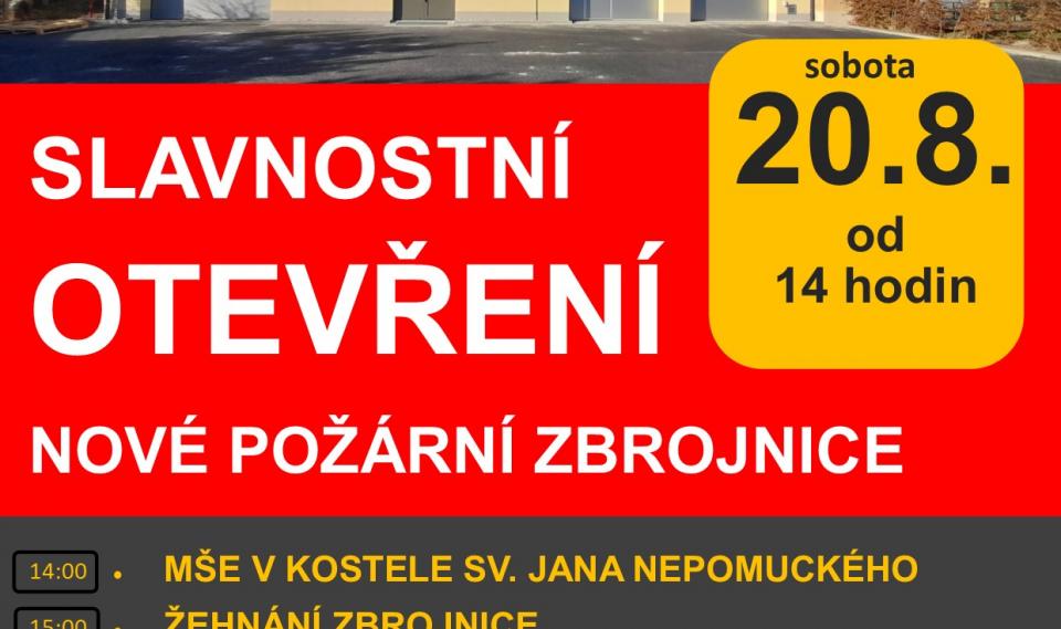 Aktualita Slavnostní otevření nové požární zbrojnice